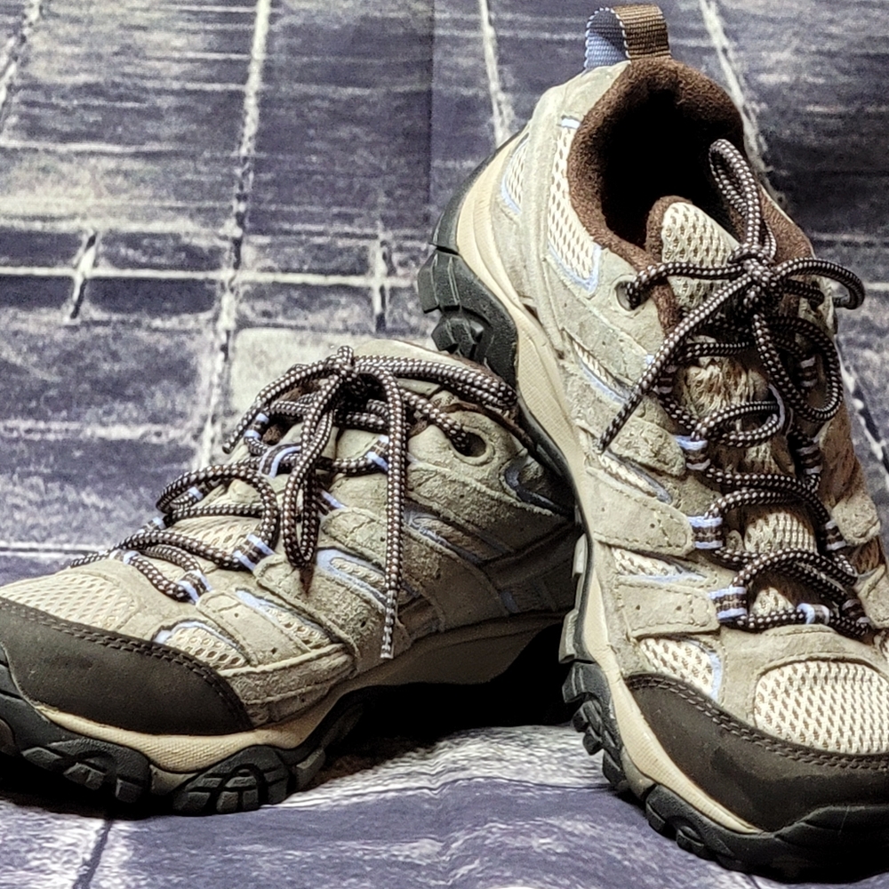 MERRELL WOMEN'S MOAB 2 WP DUSTY OLIVE HIKING SHOES